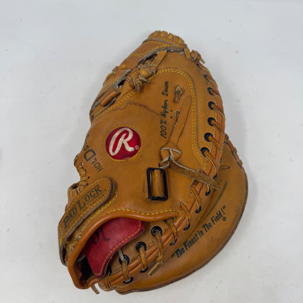 Rawlings RCM7 Mike Piazza Catchers Mitt Tan Leather Fastback Right Hand Throw